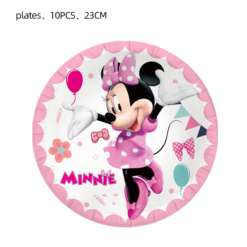 Kalas dekoration med Minnie pigg