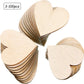 Wooden slices hearts