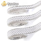 Ribbon with white pearls and rhinestones