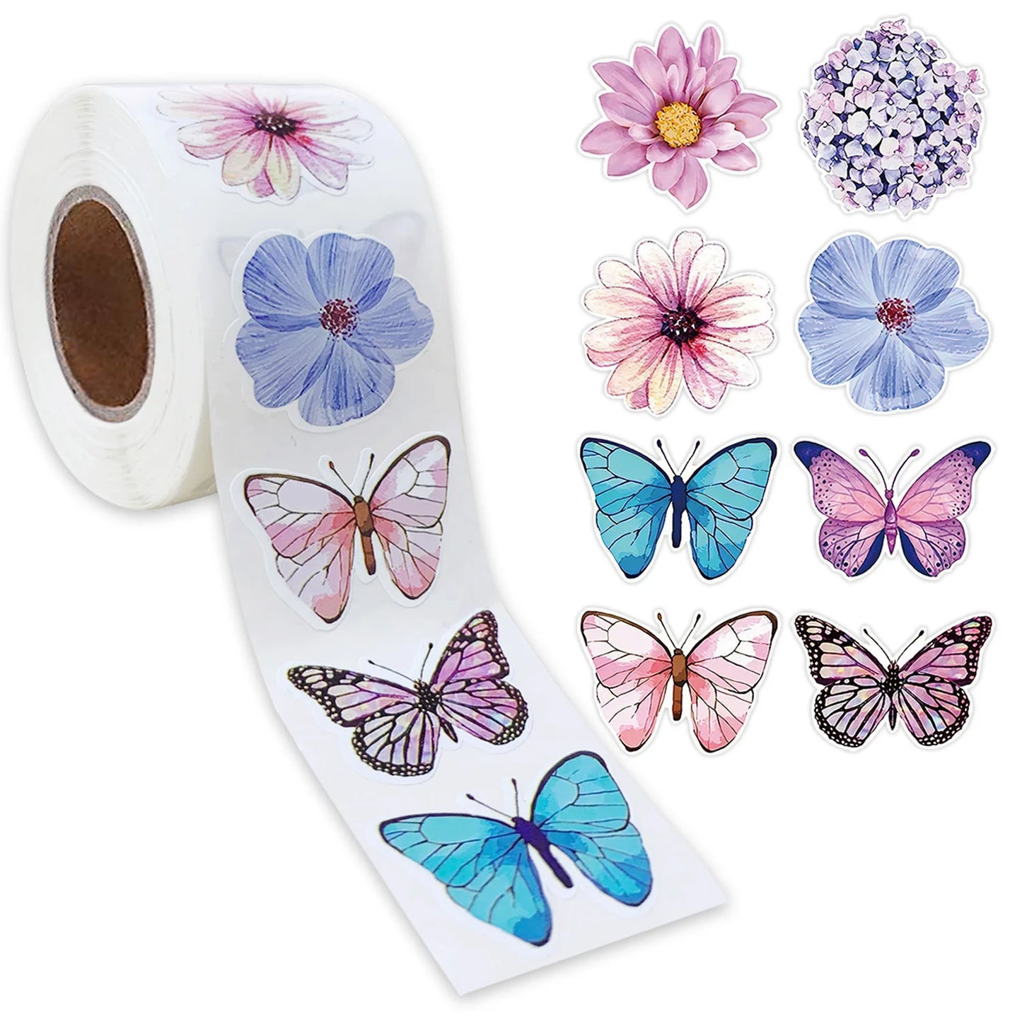 Stickers with butterflies