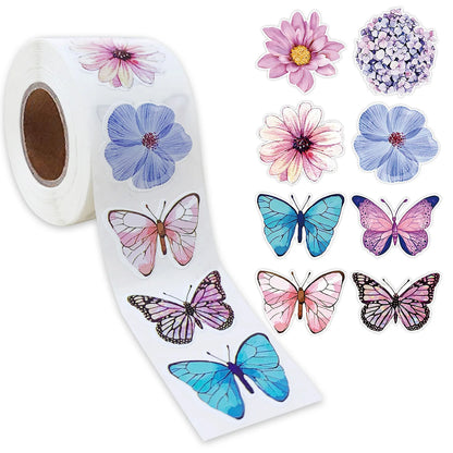 Stickers with butterflies