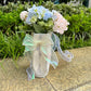 Organza band i metallic glans