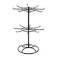 Metal jewelry stand 2 tiers rotating