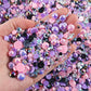 Mixed sizes and colors with Flatback beads