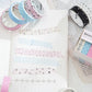 10-pack of paper tape in different colors