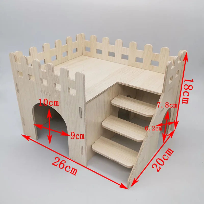 Olika trä hus för din hamster