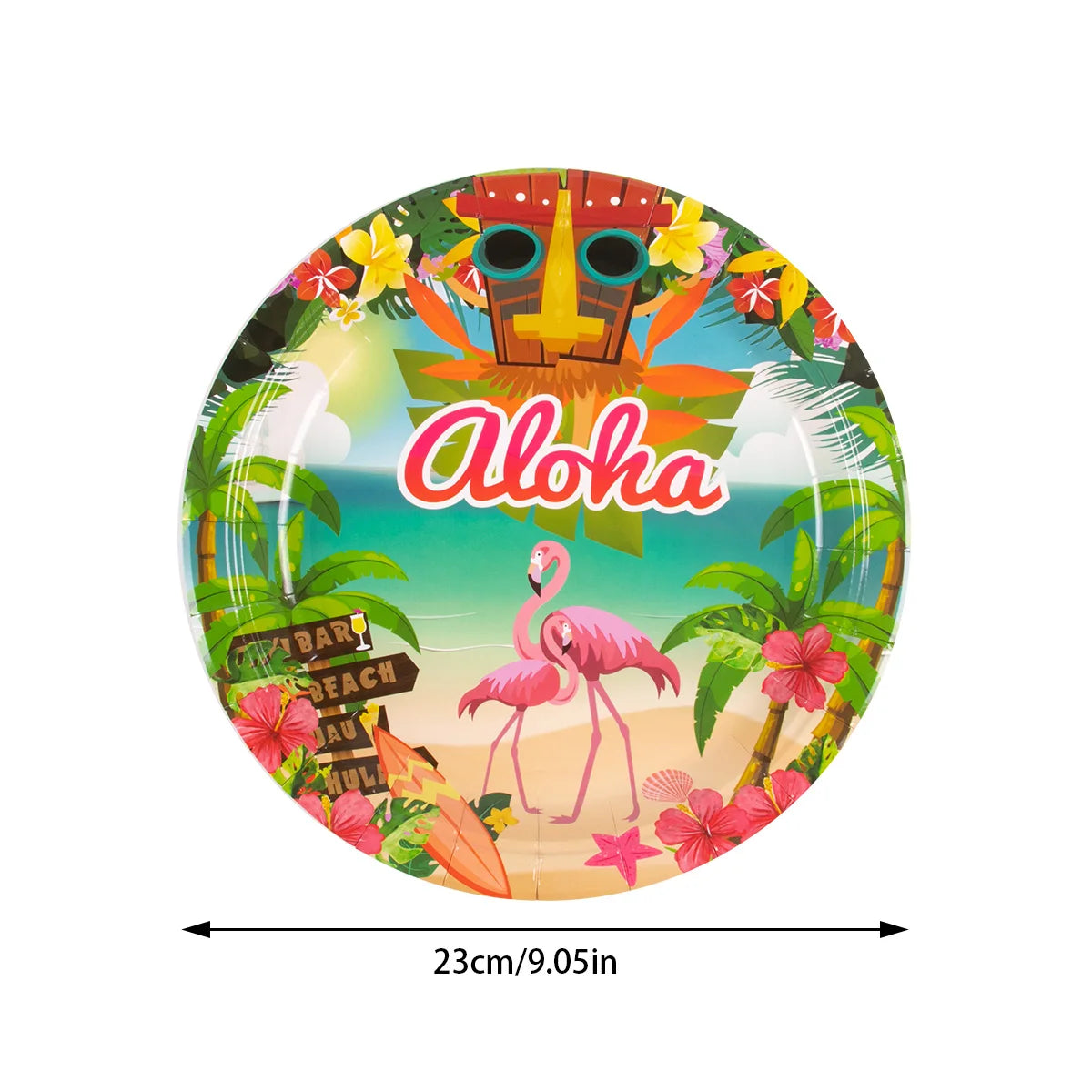 Party dekoration i Hawaii tema
