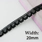 5 Meters black lace ribbon 
