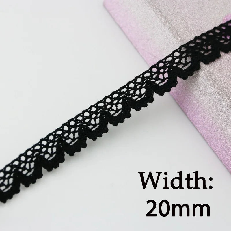 5 Meters black lace ribbon 