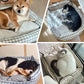 Säng för katt & hund med rutigt mönster