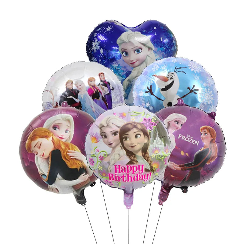 6st set Ballonger med Frost