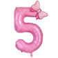 Stora ballonger Rosa med sifffror