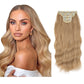 Wavy hair extensions with clips