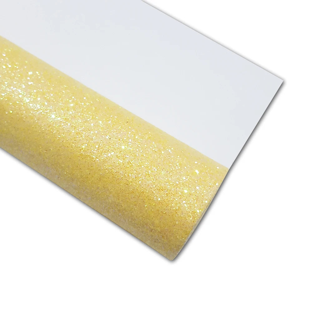 Leather fabric with glitter in different colors