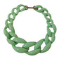 Fashion halsband grov bred akryl kedja
