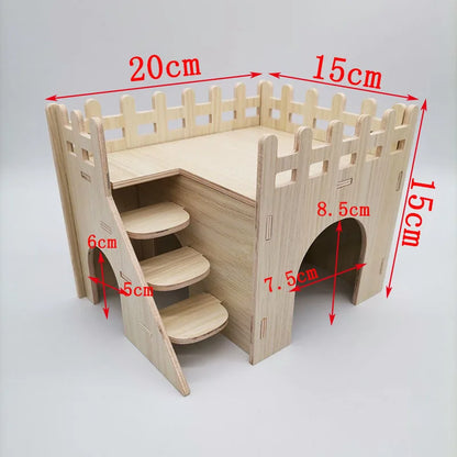 Olika trä hus för din hamster