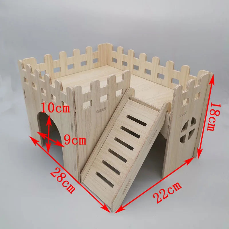 Olika trä hus för din hamster