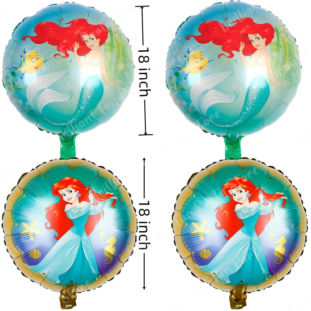 5st Ballong set Lilla sjöjungfru