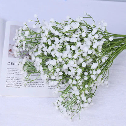Blombukett fake Gypsophila blommor