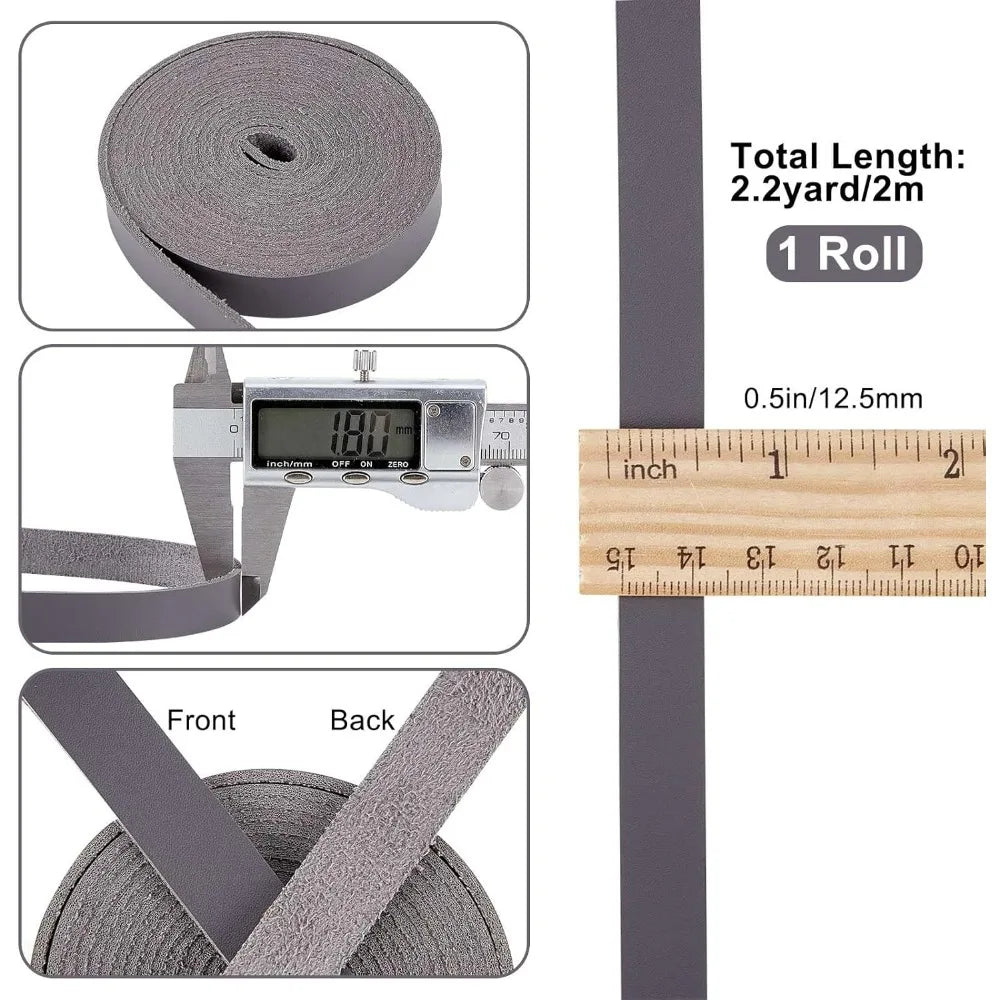 Leather strap Grey