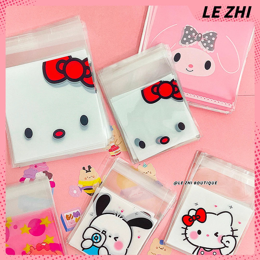 100-pack Hello Kitty cellofan påsar