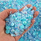 Mixed sizes and colors with Flatback beads