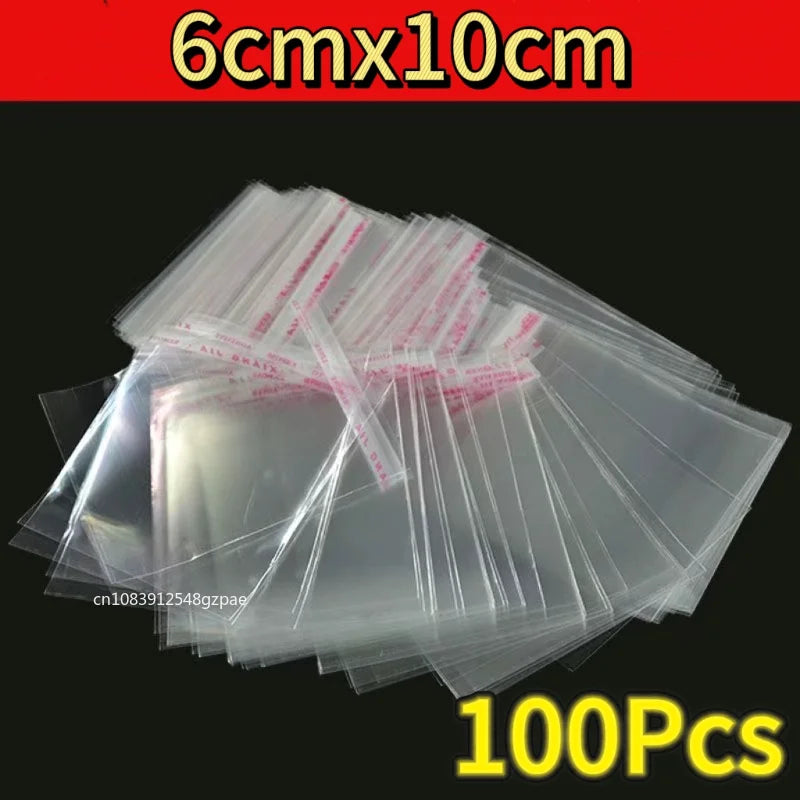 100-pack cellofan påsar olika storlekar