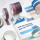 10-pack of paper tape in different colors