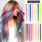 Hair extensions färgade slingor