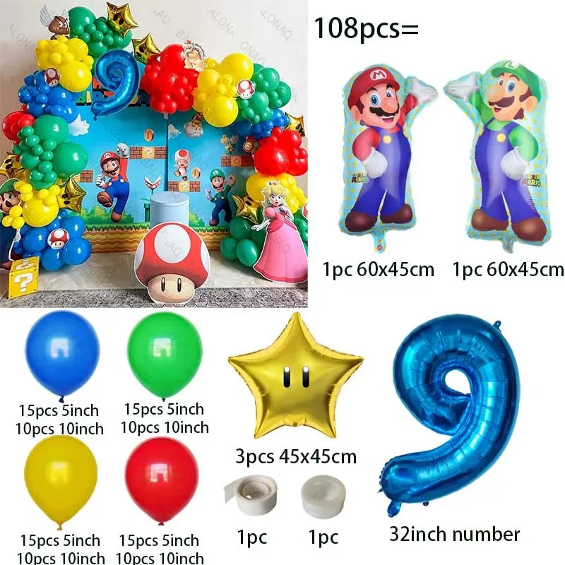 Super Mario paket ballonger 106st
