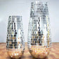Glass mirror mosaic self-adhesive