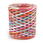 100M natural raffia paper yarn mixed colors 