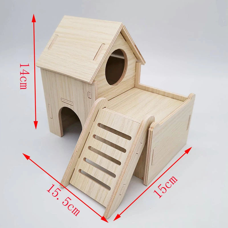 Olika trä hus för din hamster