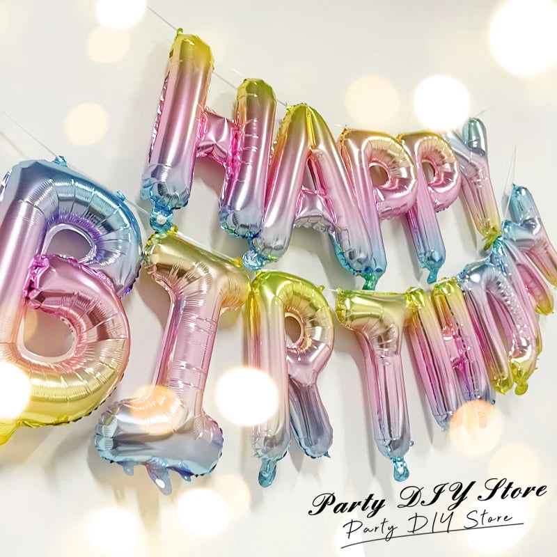 Ballong set med Happy Birthday