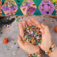 Pärllåda med polymer pärlor