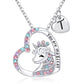 Halsband barn hjärta med unicorn