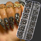 Strass stenar box Nagel konst