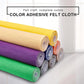 Self-adhesive fabric Felt Yellow