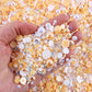 Mixed sizes and colors with Flatback beads