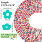 Large pack Heishi beads flower shaped mix color