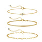 3set armband 14k guld