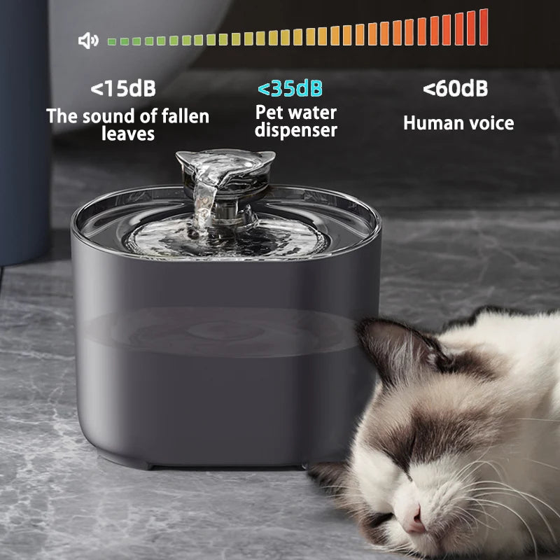 Elektronisk vatten fontän för hund katt