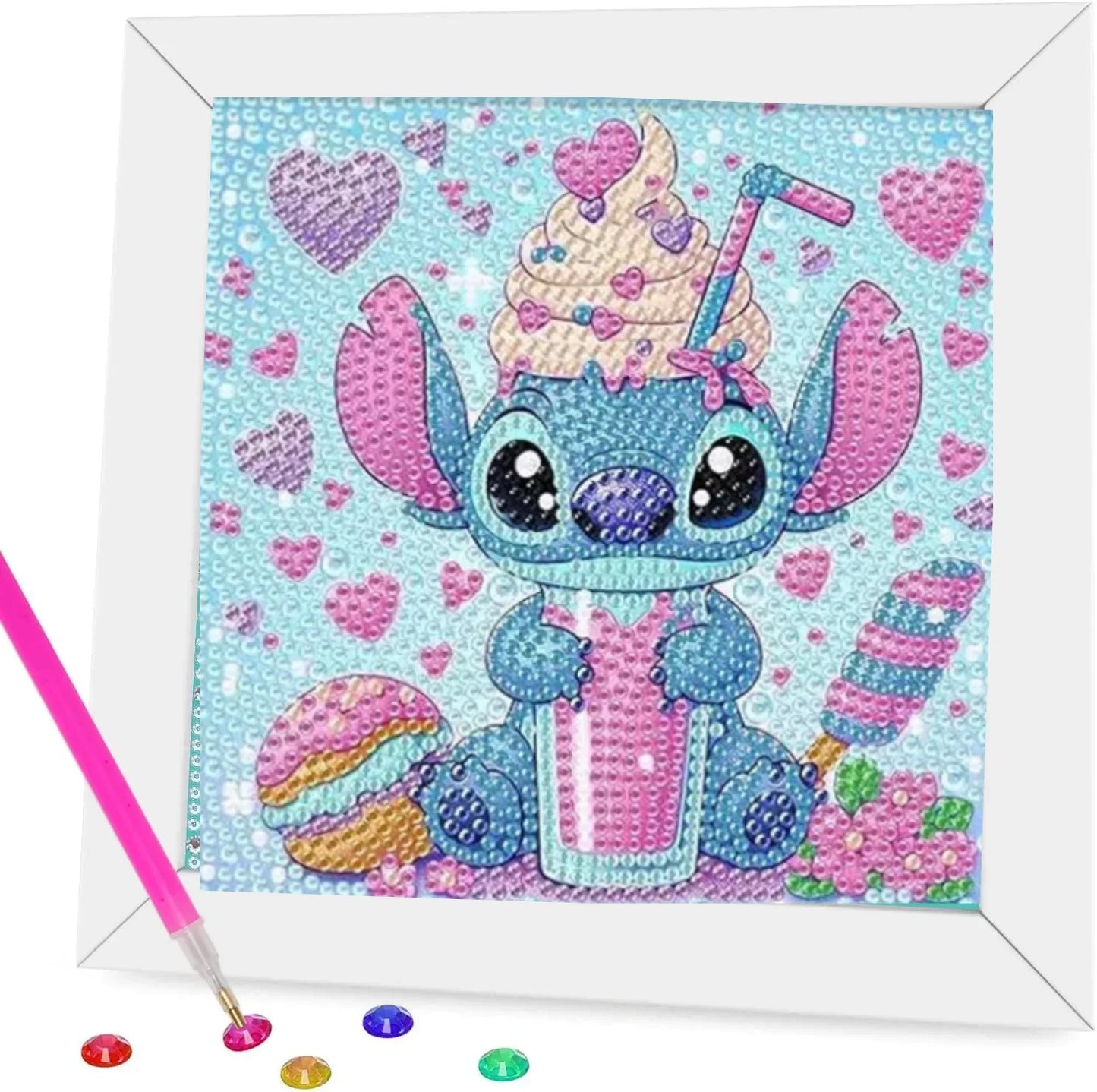Diamant målning barn Disney Stitch