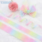 Ribbon grosgrain rainbow colors.