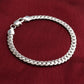 armband med kedja i äkta silver