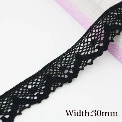 5 Meters black lace ribbon 