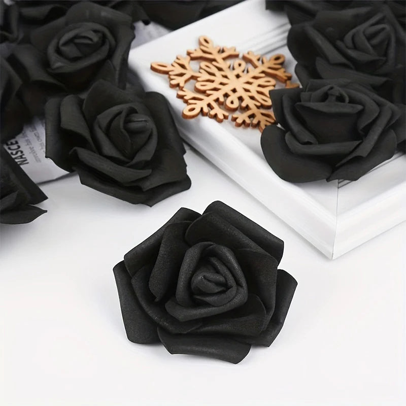 Larger foam roses