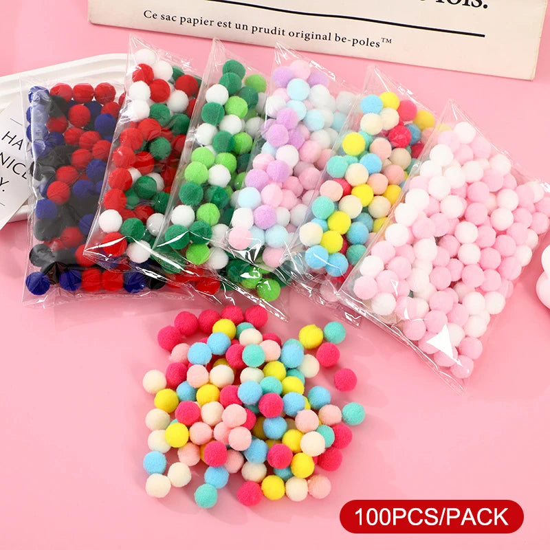 100-pack small pom poms