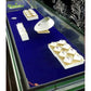 Self-adhesive fabric velvet Dark blue