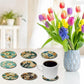 8st set mugg underlägg diamantmålning